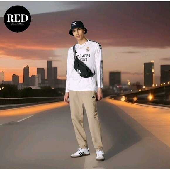 Adidas Real Madrid Home Soccer Jersey White Longsleeve Shirt IT3442 - Men's XL - Picture 5 of 10